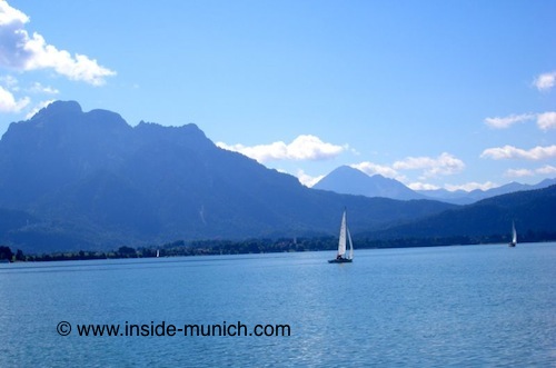 Bavarian lake near the Alps