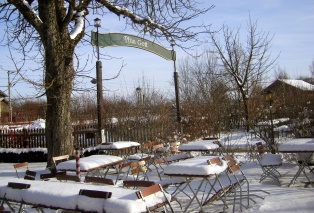 Beer garden at Restaurant Kugleralm