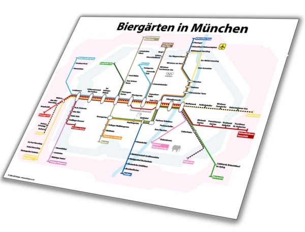 Munich Beer Garden Map