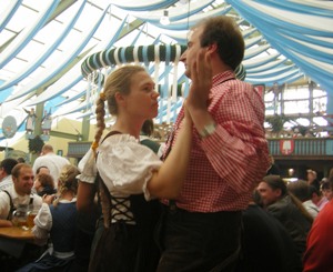 Dancing in Beer Tent