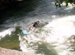 Surfing in the Eisbach