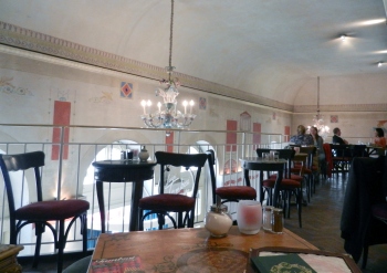 Inside seating area