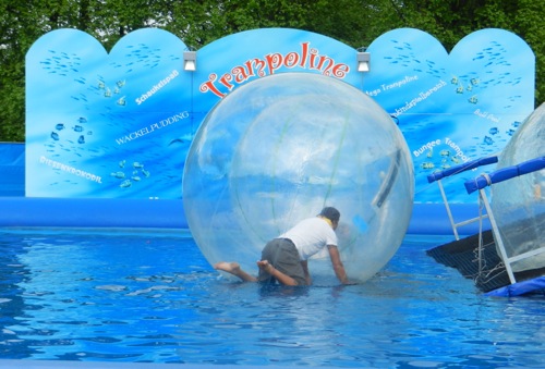 Water Globe fun ride in Munich